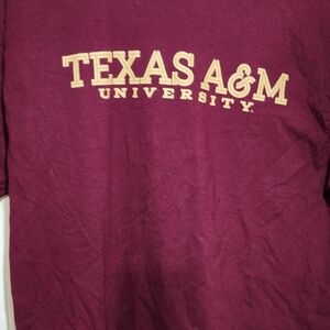 Hanes Maroon Texas A&M University Short‎ Sleeve Tee